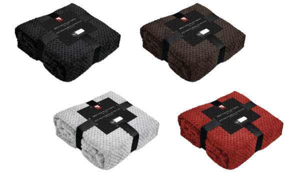 “Bird’s Nest” Plush Throw – 50″ x 60″ ~ Assorted Colors – no choice of color selection